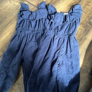 habitual blue pant romper 2T